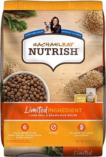 Rachael Ray Nutrish Limited Ingredient Diet Lamb Meal & Brown Rice Recipe